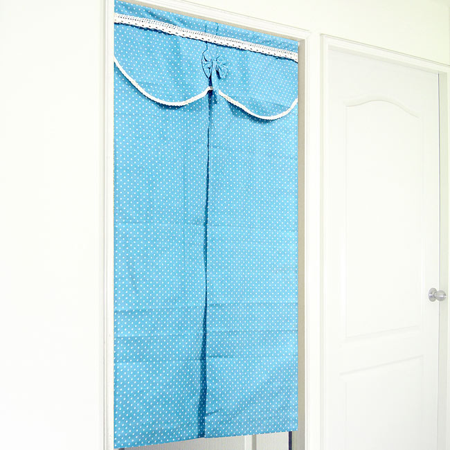 布安於室-悠閒藍中開式門簾