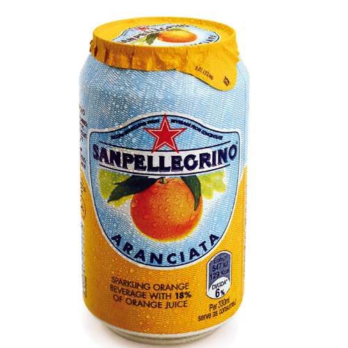 S.Pellegrino 聖沛黎洛氣泡水果飲料-甜橙口味(330mlx6瓶)