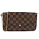 LV N63032  Pochette F?licie棋盤格紋斜背式長夾(咖) product thumbnail 1