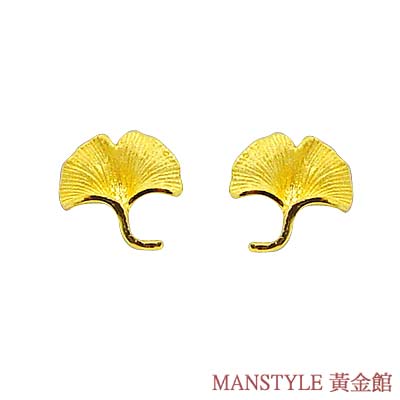 MANSTYLE「蕓彩」黃金耳環