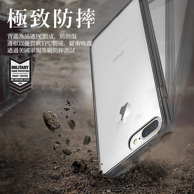 RINGKE iPhone 7 Plus 5.5 Fusion 透明背蓋防撞手機殼
