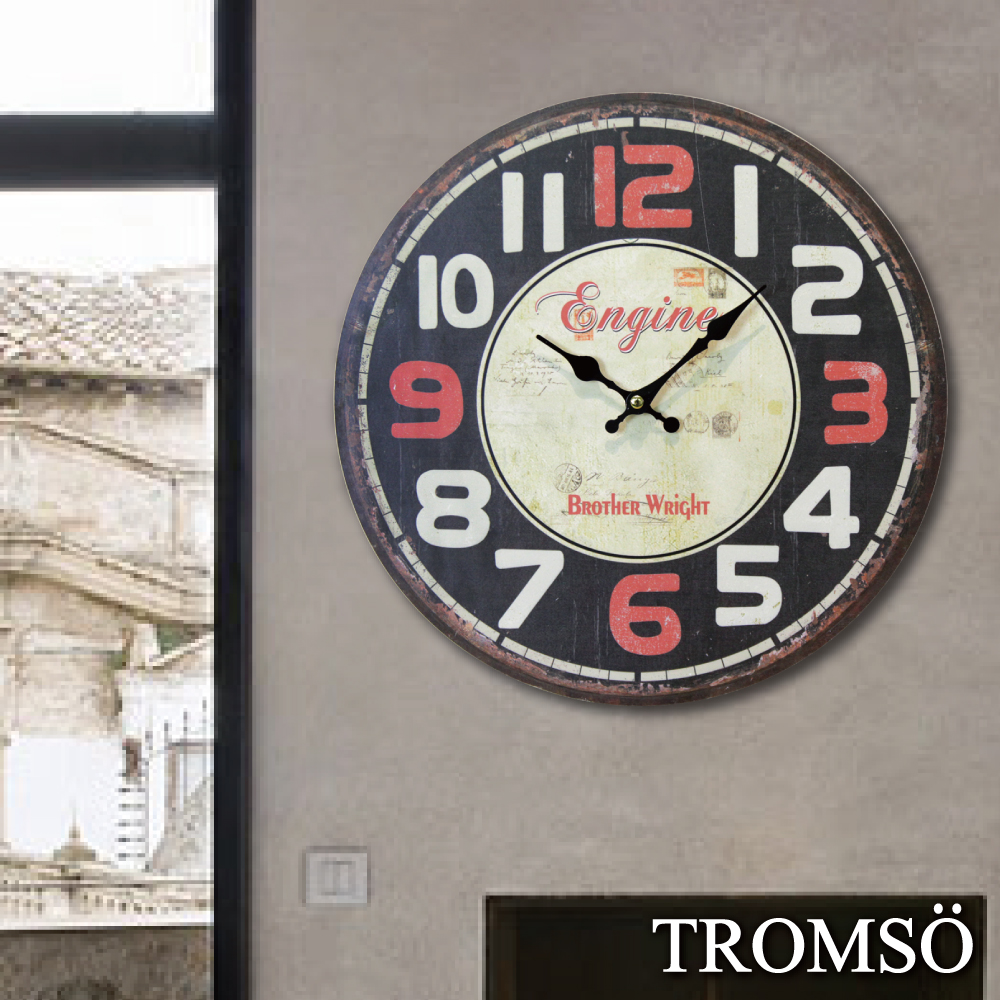TROMSO無框畫時鐘-當代西部(圓形)