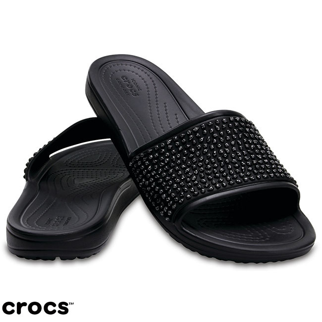 Crocs 卡駱馳 (女鞋) 思瓏閃亮涼拖 204691-060