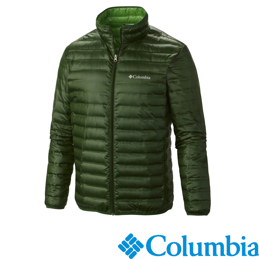 Columbia-防水羽絨外套-綠色-UWO55290GR