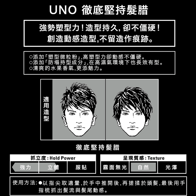 UNO徹底堅持髮腊