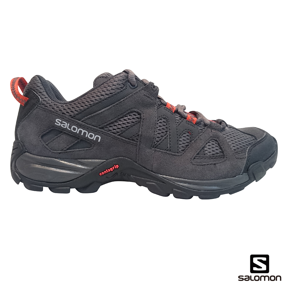 Salomon 登山鞋 健行鞋 低筒 男 KINCHEGA 灰橘