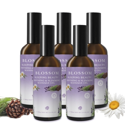 BLOSSOM 睡美人勻體曲線緊緻修護按摩油5入組(100ML/瓶)