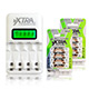 VXTRA飛創 LCD 2.4A急速充電器+3號低自放8顆 product thumbnail 1