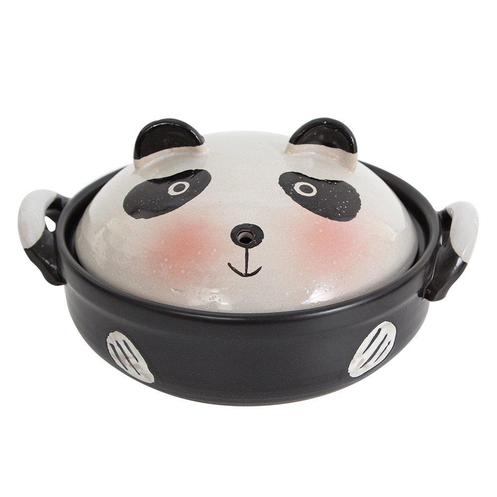 立體動物系列造型砂鍋/陶鍋0.9L(熊貓)