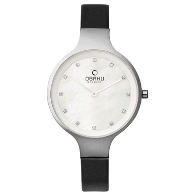 OBAKU 星光眷戀時尚皮帶錶-V173LXCIRB/33mm