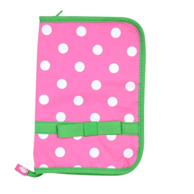 日本Hanna Hula-多用途手冊包-親子手冊/健保卡等(蝴蝶結綠)