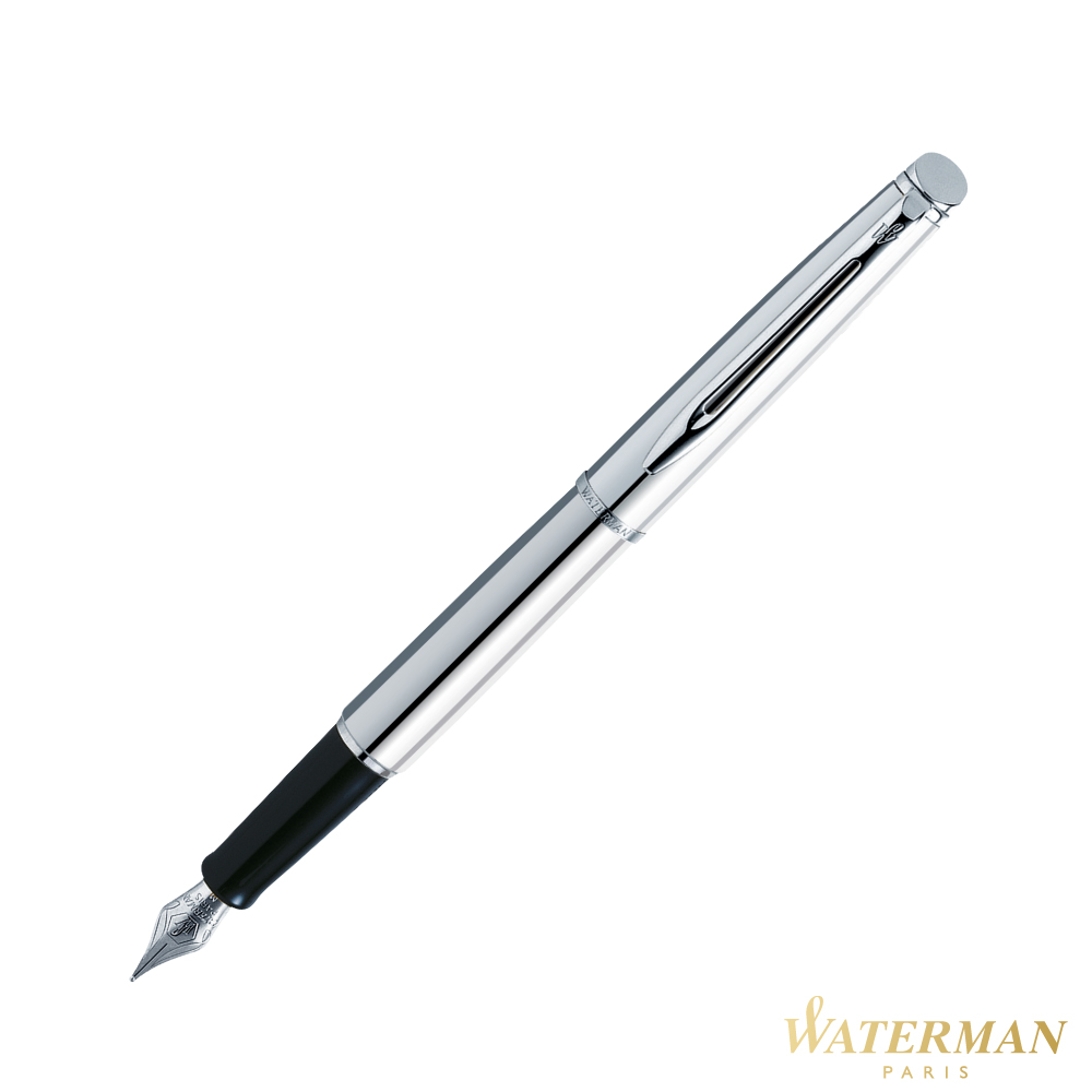 WATERMAN 雋雅系列 亮鉻白夾 鋼筆