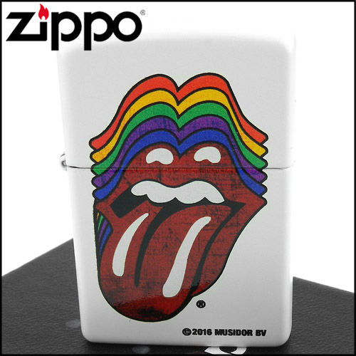 ZIPPO 美系~Rolling Stones-滾石樂團圖案設計打火機