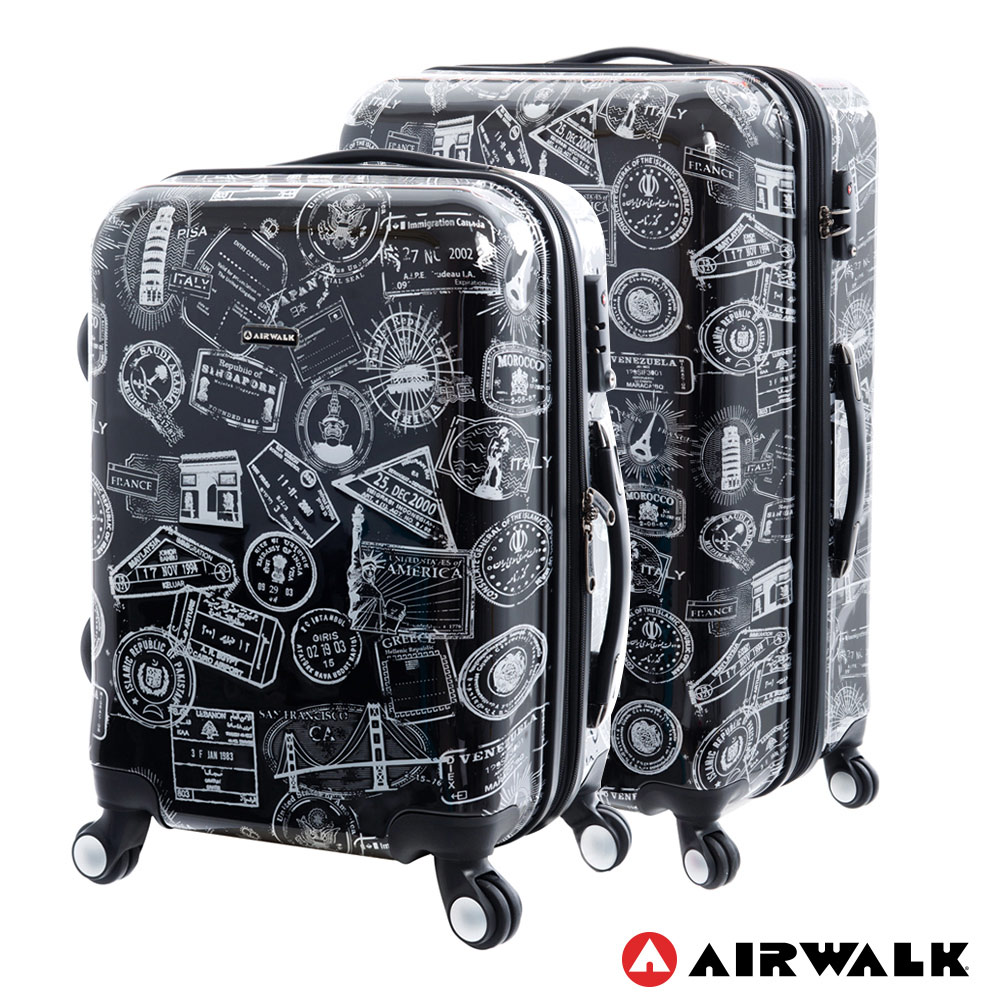 AIRWALK - 精彩歷程 環郵世界行李箱20+28吋2件組-共2色