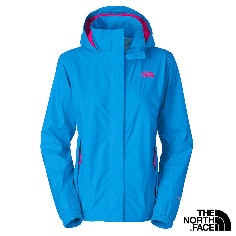 The North Face 女 HyVent 防水外套 澄湖藍