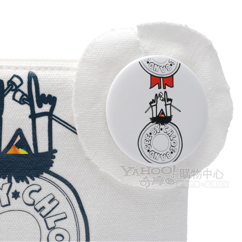 See by Chloe 鮮豔亮彩萬用包（白/小）