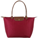 LONGCHAMP LE PLIAGE系列經典摺疊款式長提把肩背包(大/玫紅) product thumbnail 1