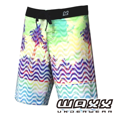 WAXX 熱帶系列-歡樂假期吸濕排汗男性衝浪褲