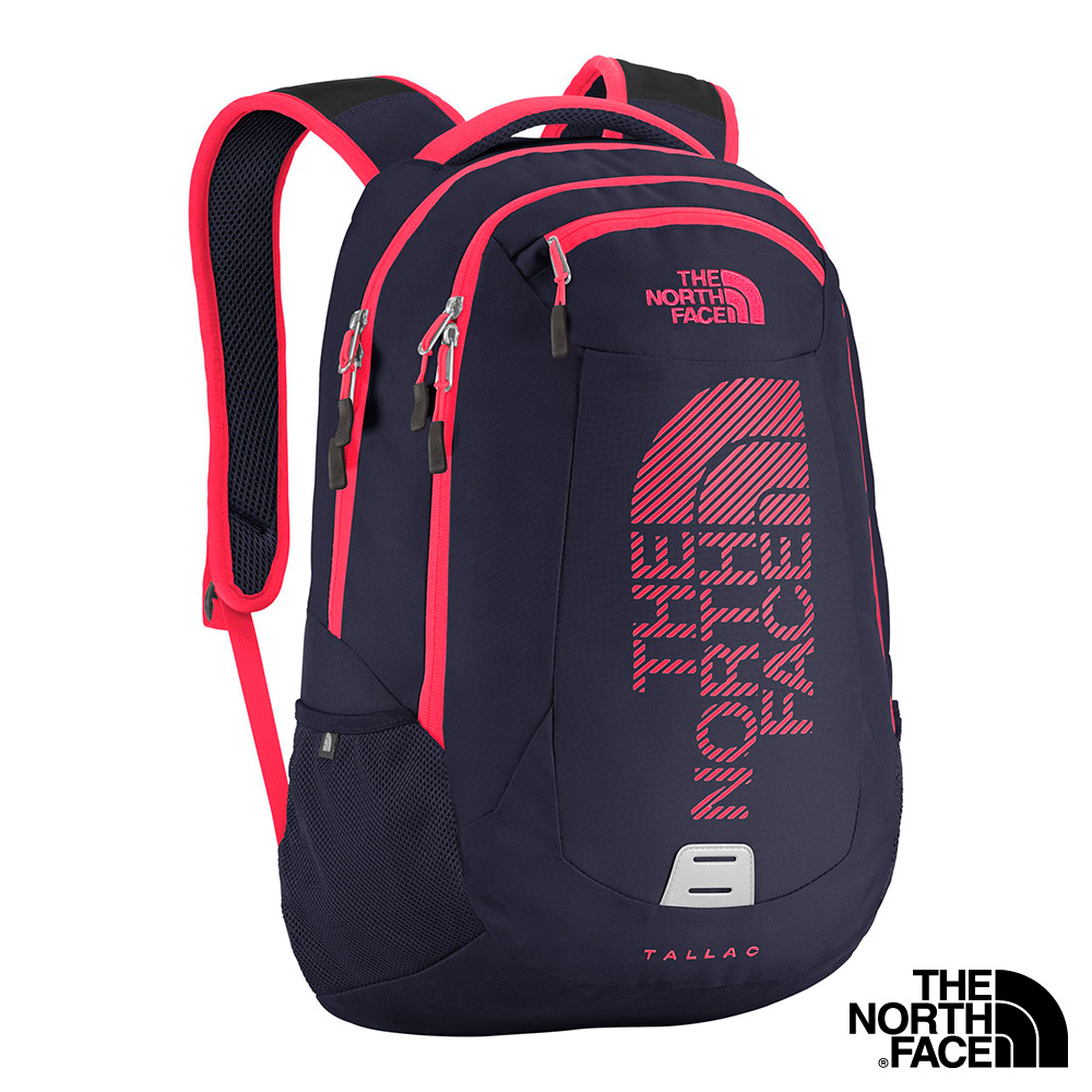 The North Face 24L 15吋電腦背包 宇宙藍/火箭紅圖騰