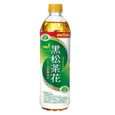 黑松 茶花綠茶-無糖(580mlx24入)