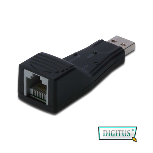 曜兆DIGITUS USB2.0轉RJ-45高速網路卡-支援MAC系統