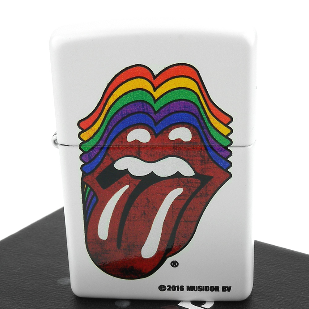 ZIPPO 美系~Rolling Stones-滾石樂團圖案設計打火機