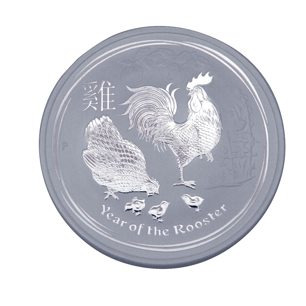 澳洲柏斯生肖紀念幣-澳洲2017雞年生肖銀幣(1盎司)