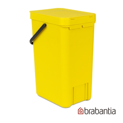 Brabantia 多功能餐廚廚餘桶16L-黃