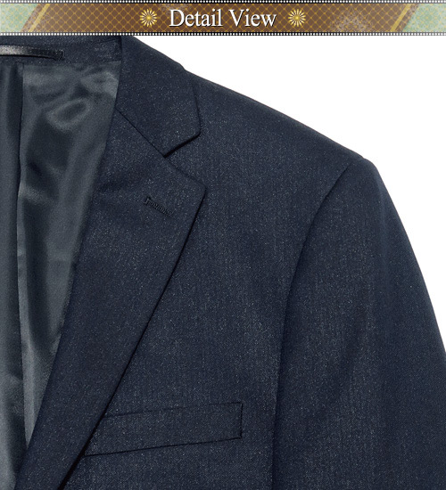 GIBBON 輕光澤星紋毛料西裝外套‧深藍46~52