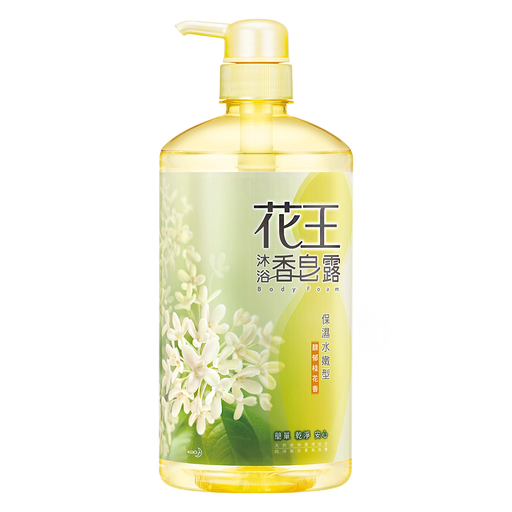 花王 KAO香皂露 保濕水嫩型 馥郁桂花香 (750ml/瓶)