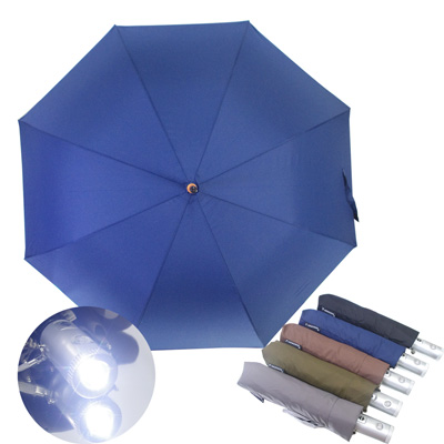 【WEPON】LED燈三折自動開收傘