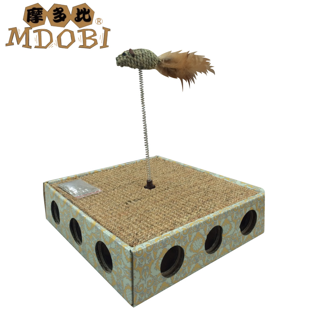 MDOBI摩多比-貓丸家 耐抓貓咪玩具盒-逗貓魚