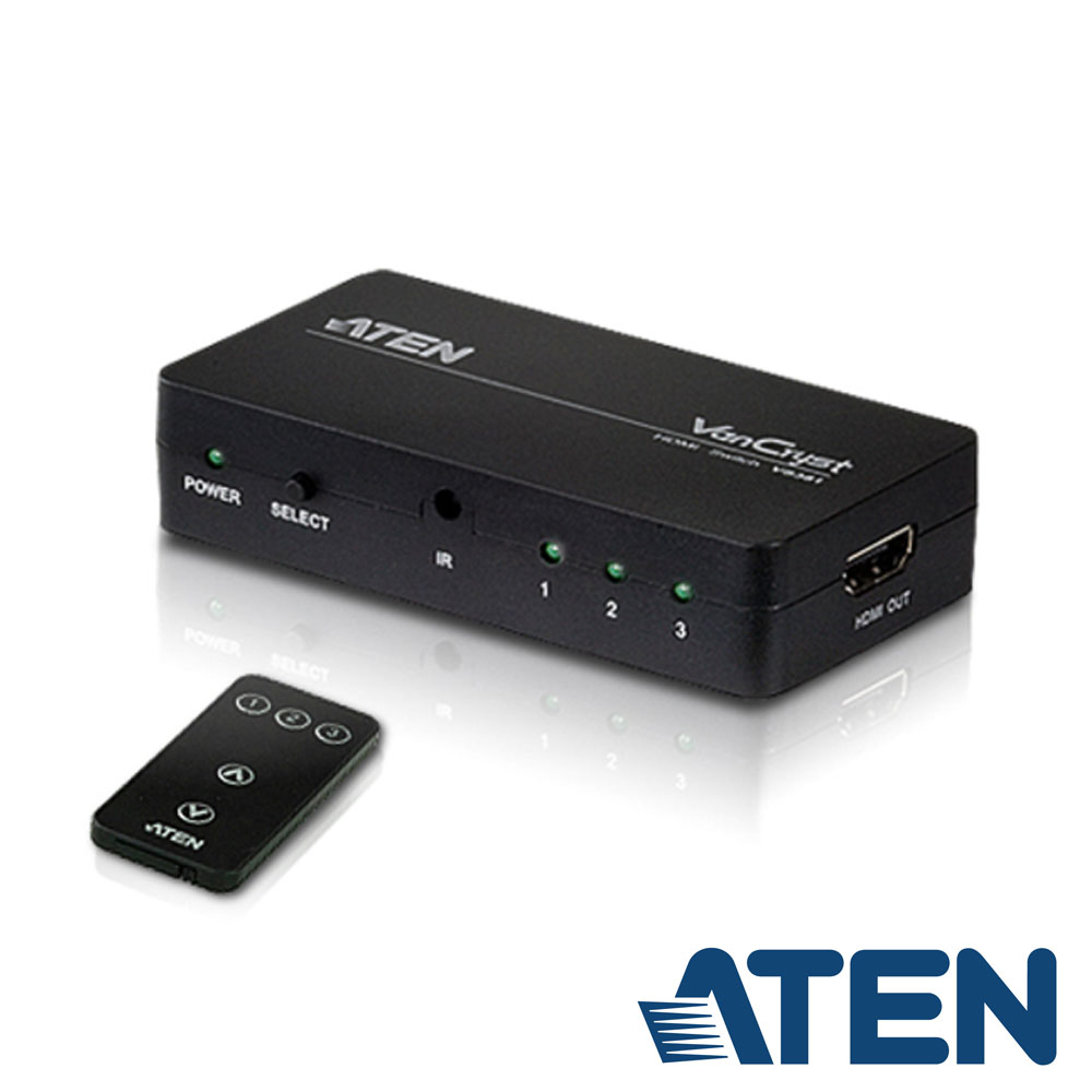 ATEN 3埠 HDMI 切換器(VS381)