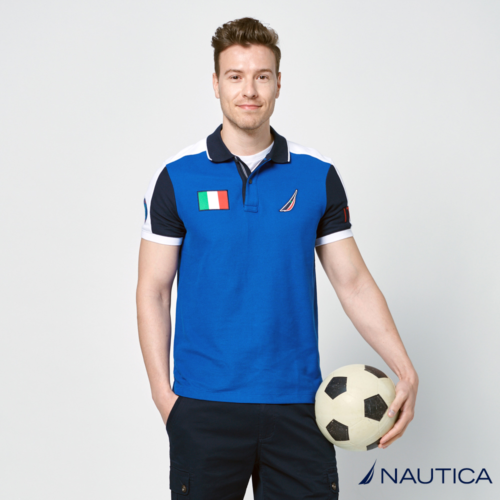 Nautica世足限定修身短POLO衫-義大利