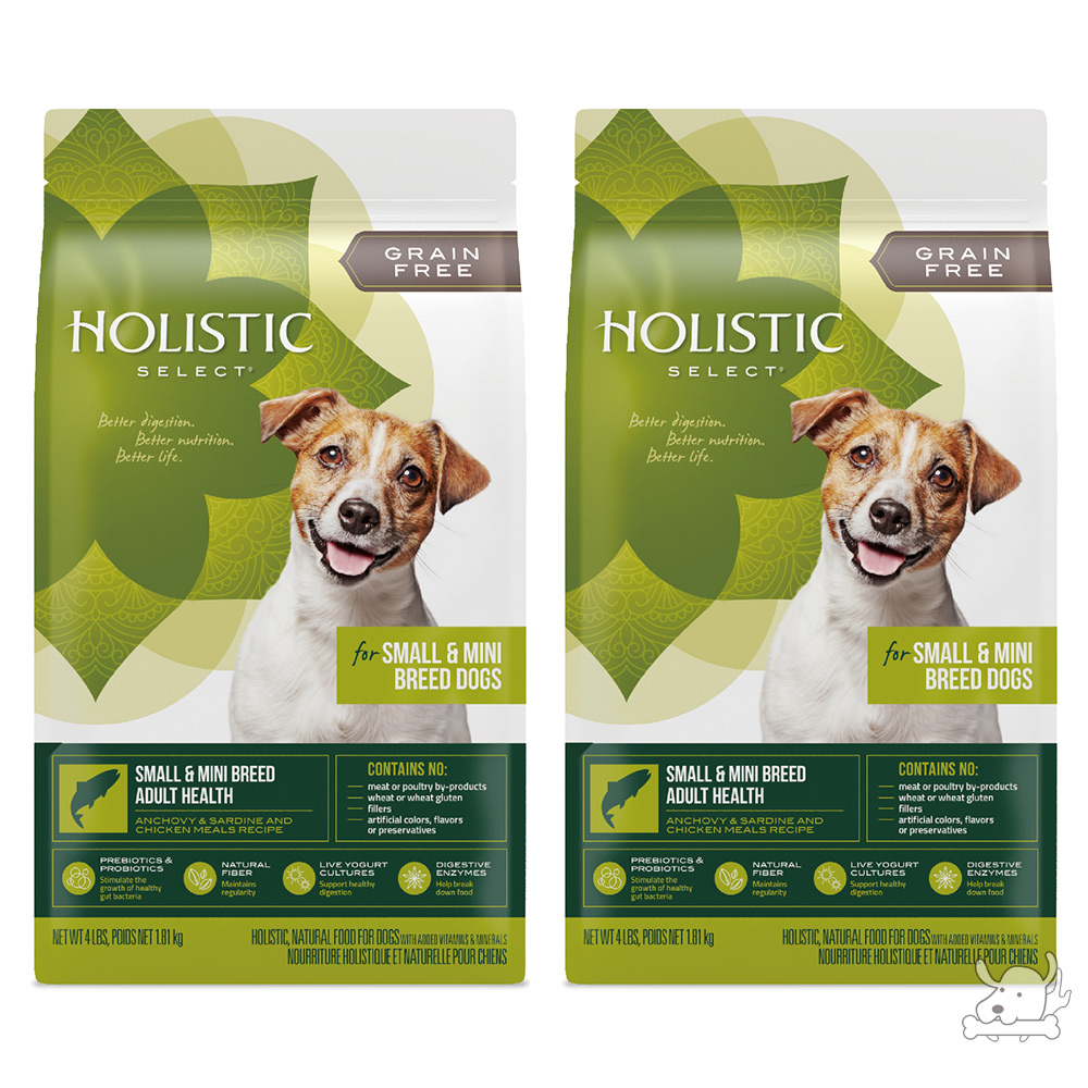 Holistic Select 活力滋 無穀小型成犬 低敏魚加雞挑嘴配方 4磅 X 2包