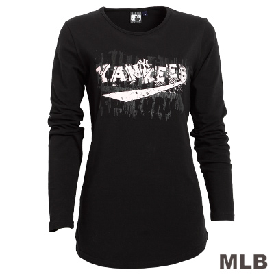 MLB-紐約洋基隊棉質T恤-黑(女)