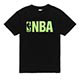 NBA-美國職籃LOGO夜光印花短袖T恤-黑 (男) product thumbnail 1