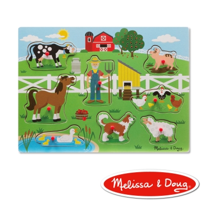 美國瑪莉莎 Melissa & Doug 聲音拼圖 -  英文童謠 , 王老先生的農場