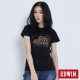 EDWIN 太空銀河夜光短袖T恤-女-黑色 product thumbnail 1