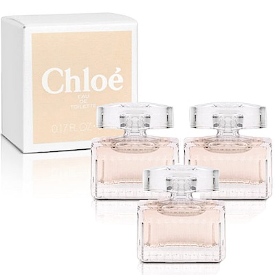 Chloe克羅埃 白玫瑰女性淡香水  小香5ml (3入)