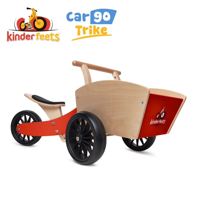 Kinderfeets 美國木製平衡滑步車/教具車-初心者收藏家系列 (紅魔法)