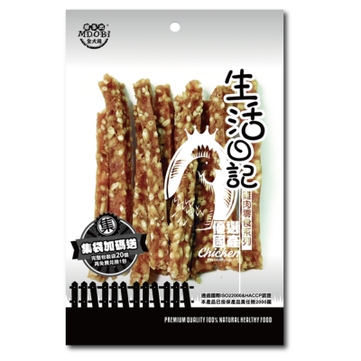 MDOBI摩多比-生活日記 狗零食 雞肉雞米條90g-3包組