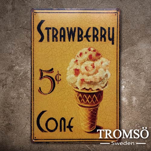 TROMSO紐約街頭廣告鐵牌-復古甜點