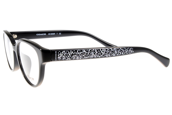 COACH眼鏡 滿版LOGO款/黑#CO6069F 5002