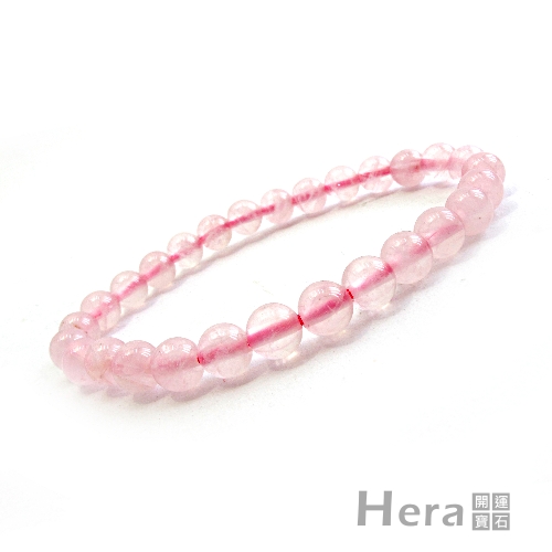 Hera頂級優雅亮麗粉晶手珠(6mm)