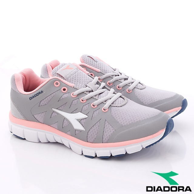 DIADORA-E楦頭超輕量反光慢跑款-WRNI838灰(女段)