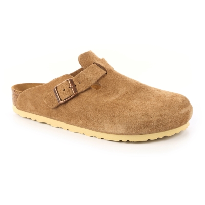 勃肯BIRKENSTOCK 059311。波斯頓 包頭拖鞋(淡棕色)