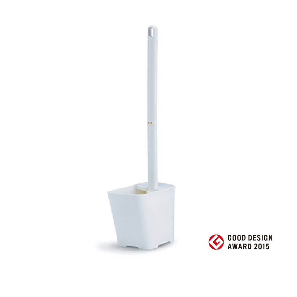 Toilet brush know傾倒式馬桶刷組（皎潔白）