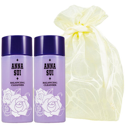 ANNA SUI 安娜蘇 均衡水潤潔面乳(50ml)2入旅行袋組