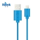 Hawk iPhone 6 Lightning 充電傳輸線-25CM(藍) product thumbnail 1